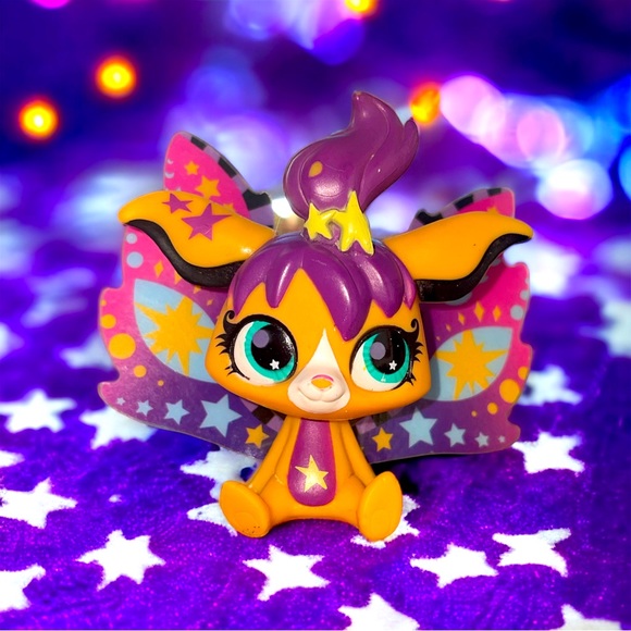 littlest pet shop # 2825 moonlite fairies starry moon fairy with celestial wings - Picture 1 of 7
